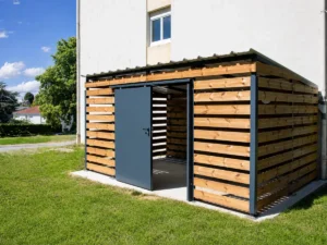 Abri medium securise — Abri vélo gamme Medium+ sécurisée — Aloès RED