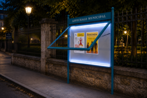 Panneau vitrine d'affichage — Fontainebleau