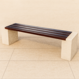 Banc en béton Firenze sans dossier (438)