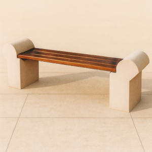 Banc en béton Roma sans dossier (434)