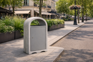 Poubelle exterieur en béton (600)
