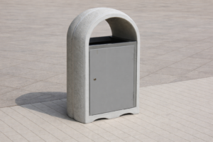 Poubelle exterieur en béton (600)