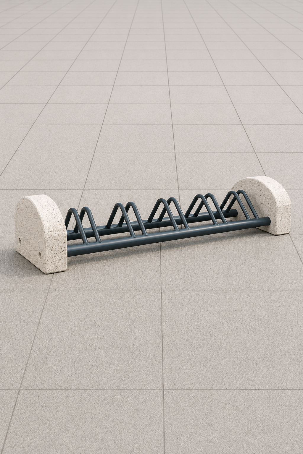 Support vélos 5 places en béton (574)