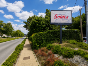 Écran LED sur pied outdoor