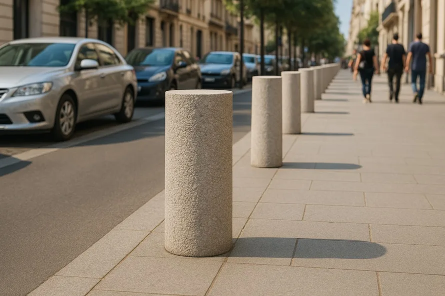 Borne anti stationnement en béton (596)
