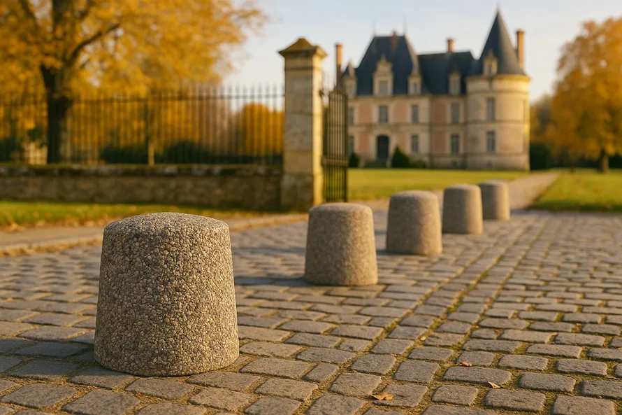 Borne ronde en béton (581)