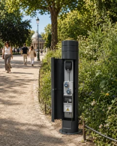 Borne fixe Park Paris — réalisation 1