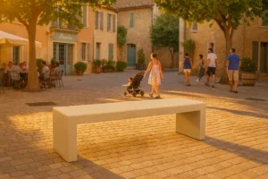 Banc en béton Linea