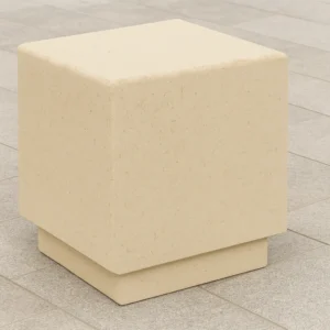 Borne anti-bélier carrée en béton