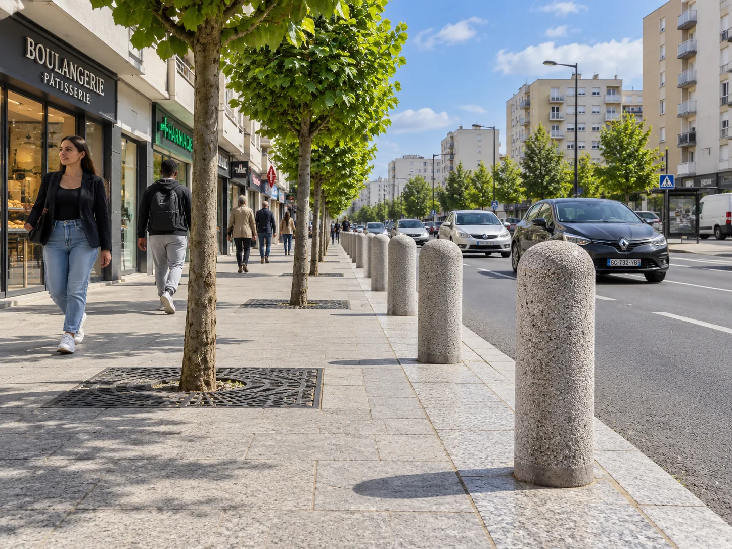 Borne conique en béton (594)